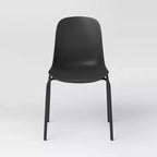 Sedie da pranzo 4 pezzi nere - Room Essentials™: struttura in metallo, senza braccioli, finitura verniciata a polvere