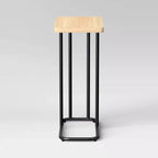 Tavolino a C con ripiano rettangolare in legno e metallo, in legno naturale - Room Essentials™
