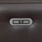 Poltrona reclinabile elettrica Coachella marrone: accento contemporaneo con porta USB, schiuma ad alta densità, finitura lucida, rivestita