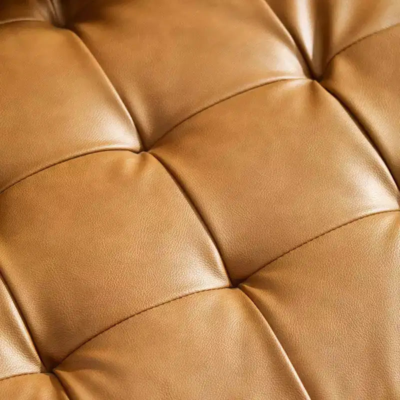 Divano Valour rivestito in similpelle Tan - Modway: Moderno di metà secolo, 4 posti, Struttura in legno