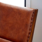 Set di 2 Poltrone Accent in Legno di Teak Tradizionale con Pouf Marrone - Olivia & May
