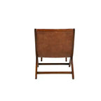 Set di 2 Poltrone Accent in Legno di Teak Tradizionale con Pouf Marrone - Olivia & May