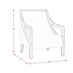 Poltrona Dayna Accent con Struttura Marrone Marrone - Picket House Furnishings
