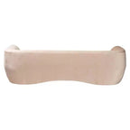 Divano in Velluto Baxton Studio Adanna, Beige Champagne