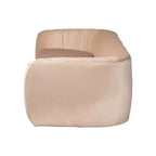 Divano in Velluto Baxton Studio Adanna, Beige Champagne