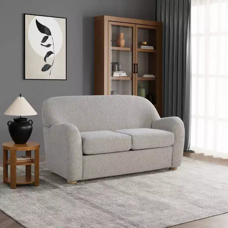 Divanetto Jade Bouclé color ciottolo Lifestyle Solutions