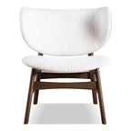 HOMES: Inside + Out Set di 2 tavolini accentati moderni River Run Mid-Century con sedia, noce