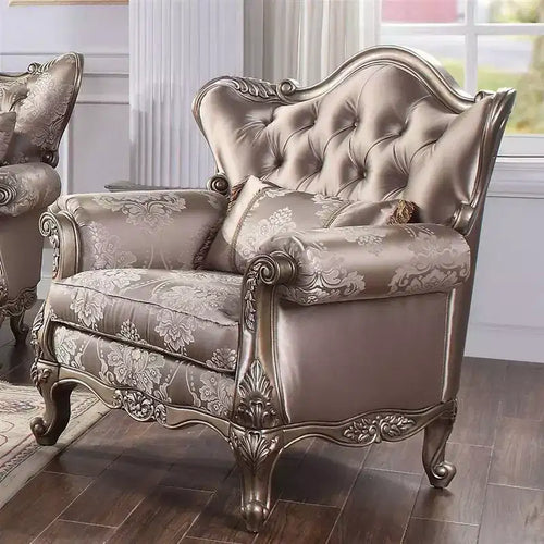 Poltrona in tessuto Jayceon 45" champagne - Acme Furniture