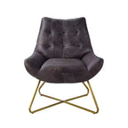 Poltrona Dhalsim da 31" in pelle primo fiore nera anticata - Acme Furniture
