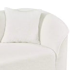 Christopher Knight Home Isolde Divano componibile a L curvo contemporaneo a 4 posti da 264 cm, rivestito in bouclé, beige
