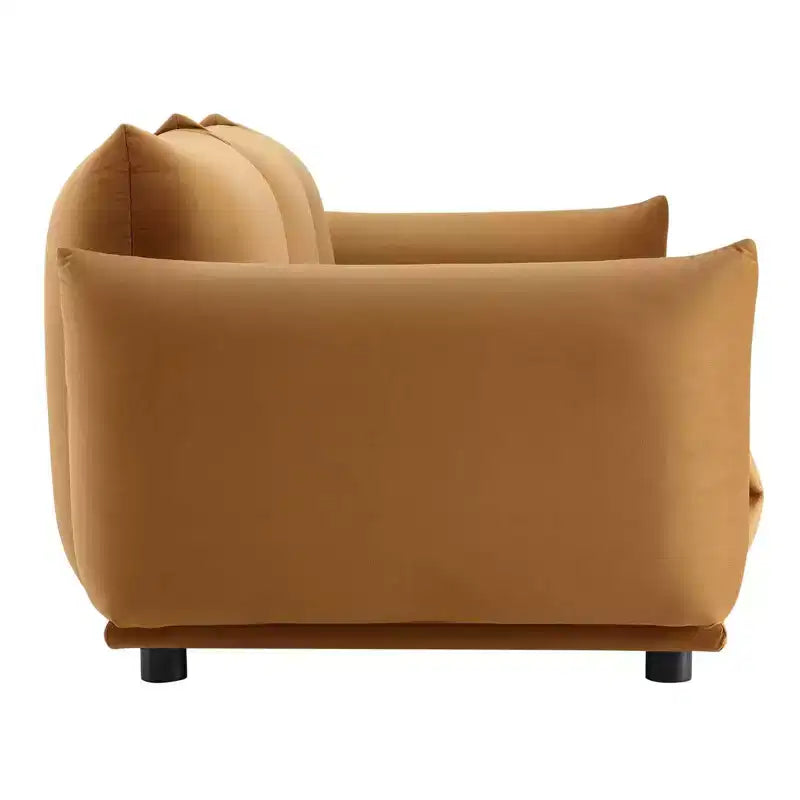 Divano Copious Performance Velvet Cognac - Modway