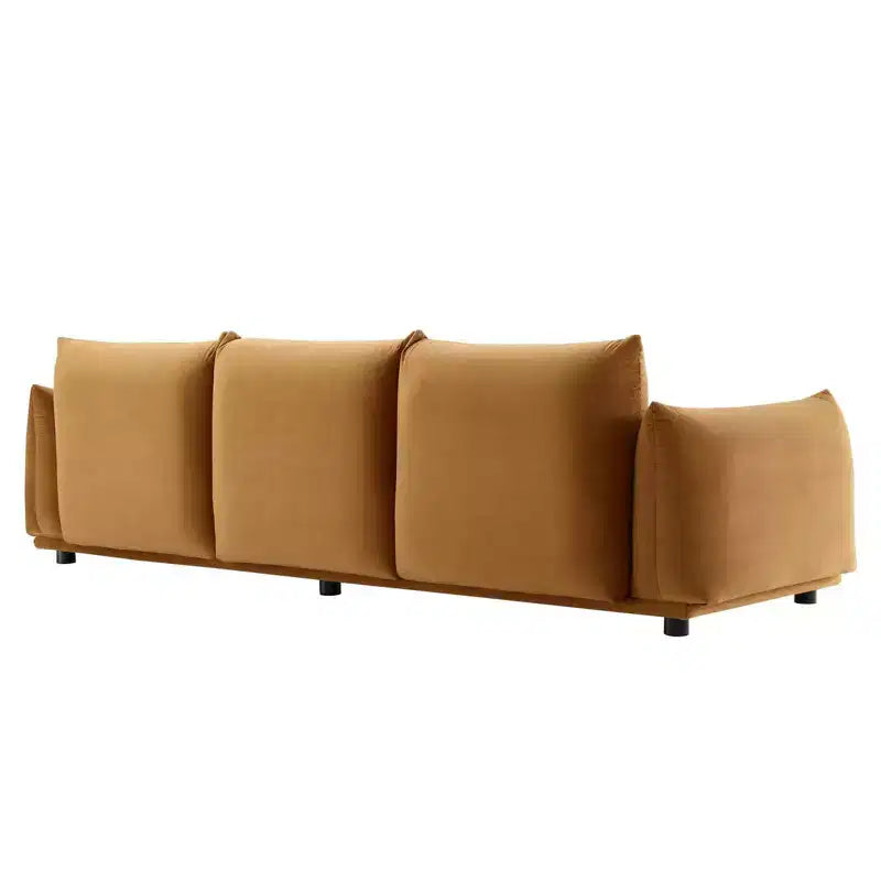 Divano Copious Performance Velvet Cognac - Modway