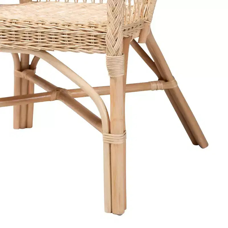 Sedia con braccioli Bali & Pari Zaira in Rattan Naturale