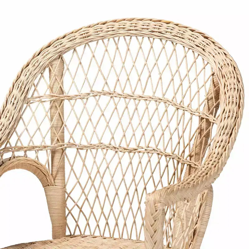 Sedia con braccioli Bali & Pari Zaira in Rattan Naturale