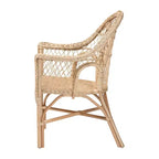 Sedia con braccioli Bali & Pari Zaira in Rattan Naturale