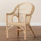 Sedia con braccioli Bali & Pari Zaira in Rattan Naturale