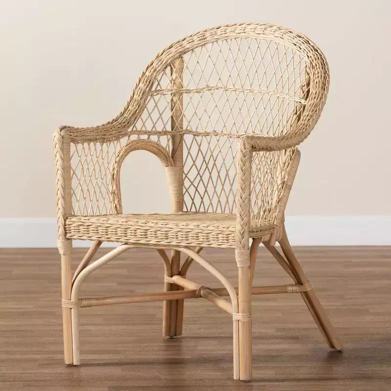 Sedia con braccioli Bali & Pari Zaira in Rattan Naturale