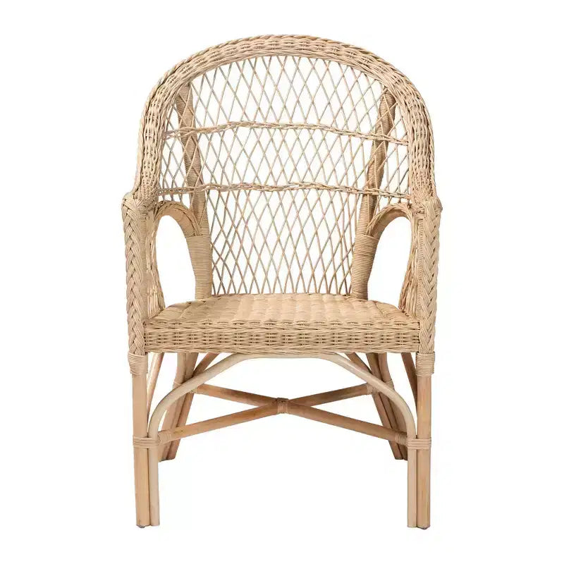 Sedia con braccioli Bali & Pari Zaira in Rattan Naturale
