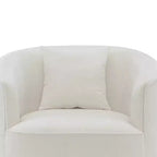 Poltrona d'accento Odette 39" in ciniglia beige Acme Furniture: Rivestimento in lino, struttura in legno, nessun assemblaggio richiesto