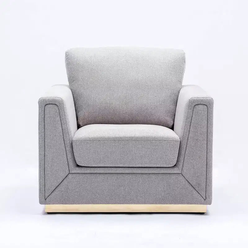 Poltrona d'accento Valin Acme Furniture in Lino Grigio