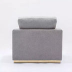 Poltrona d'accento Valin Acme Furniture in Lino Grigio