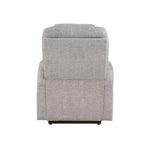 Divano reclinabile elettrico Evander in ciniglia grigio chiaro Acme Furniture