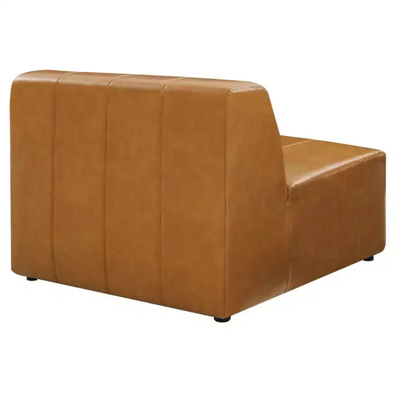 Divano Sezionale Modway Bartlett 8 Pezzi in Pelle Vegana, Color Sabbia: Moderno a U, Nessun Montaggio Richiesto