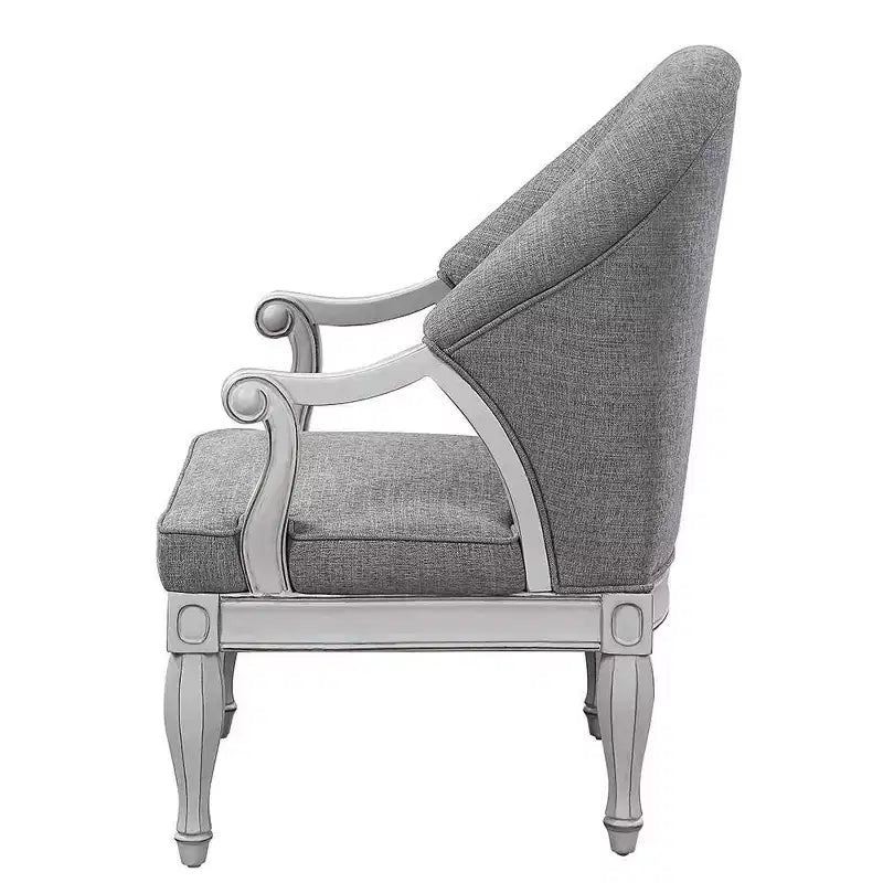 Poltrona Florian da 31": capitonné, rivestimento in cotone, nessun montaggio richiesto - Acme Furniture