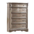 Cassettiera Northville 42" Anticato Argento - Acme Furniture: 5 cassetti, legno, guide metalliche, nessun assemblaggio richiesto