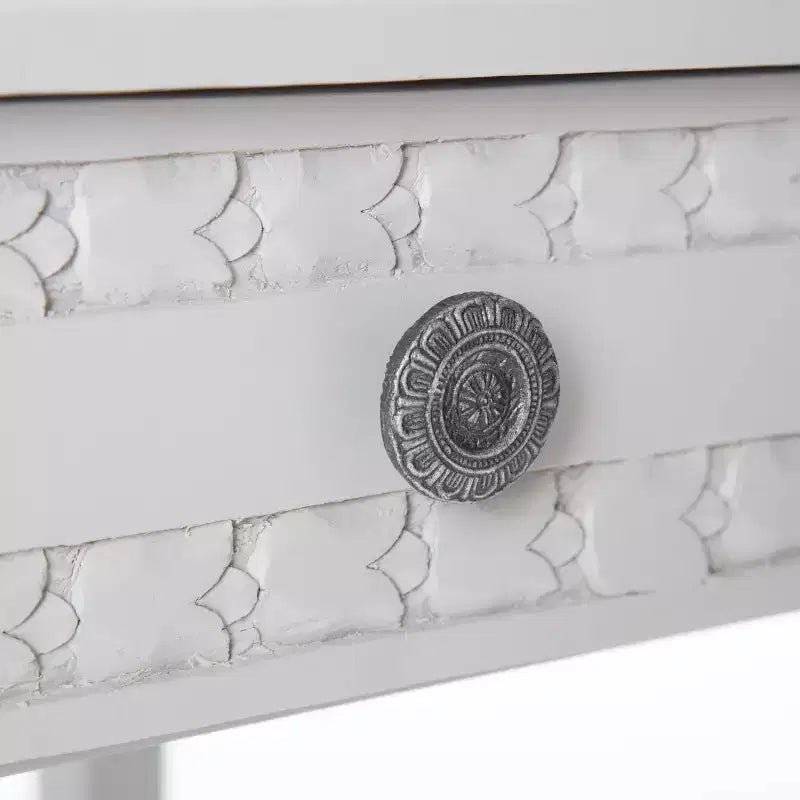 Jules Tavolino Comodino con Cassetto Grigio Chiaro - Adore Decor
