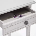 Jules Tavolino Comodino con Cassetto Grigio Chiaro - Adore Decor