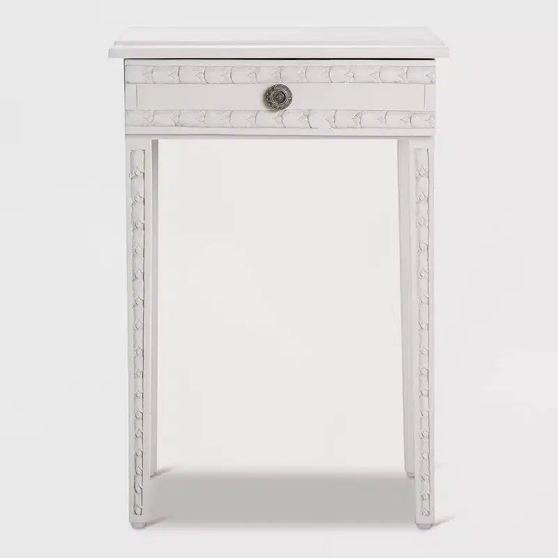 Jules Tavolino Comodino con Cassetto Grigio Chiaro - Adore Decor