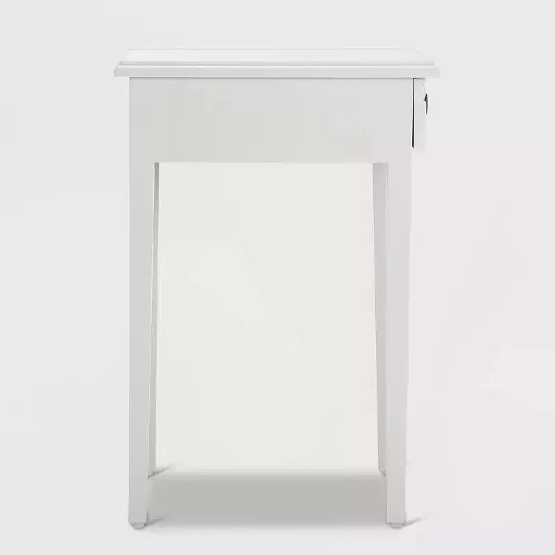 Jules Tavolino Comodino con Cassetto Grigio Chiaro - Adore Decor