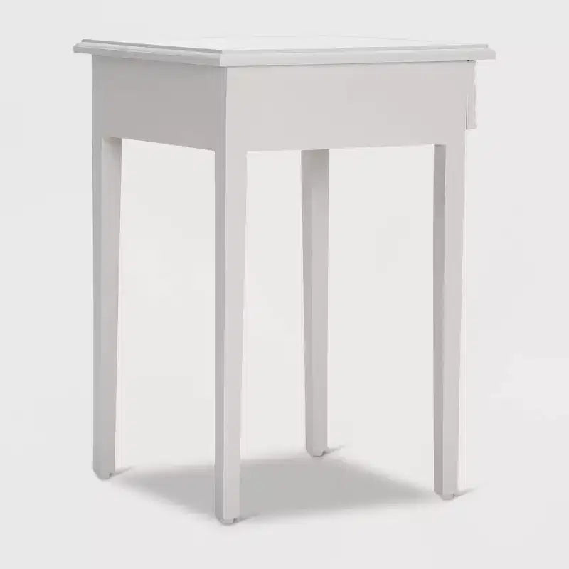Jules Tavolino Comodino con Cassetto Grigio Chiaro - Adore Decor