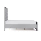 Set Letto Matrimoniale Queen Tenaya 3 Pezzi con 2 Comodini Argento/Grigio - HOMES: Inside + Out