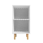 Comodino Essex Bianco/Zebra - Manhattan Comfort