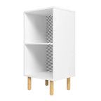 Comodino Essex Bianco/Zebra - Manhattan Comfort