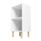 Comodino Essex Bianco/Zebra - Manhattan Comfort