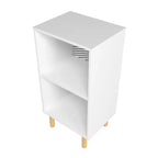 Comodino Essex Bianco/Zebra - Manhattan Comfort