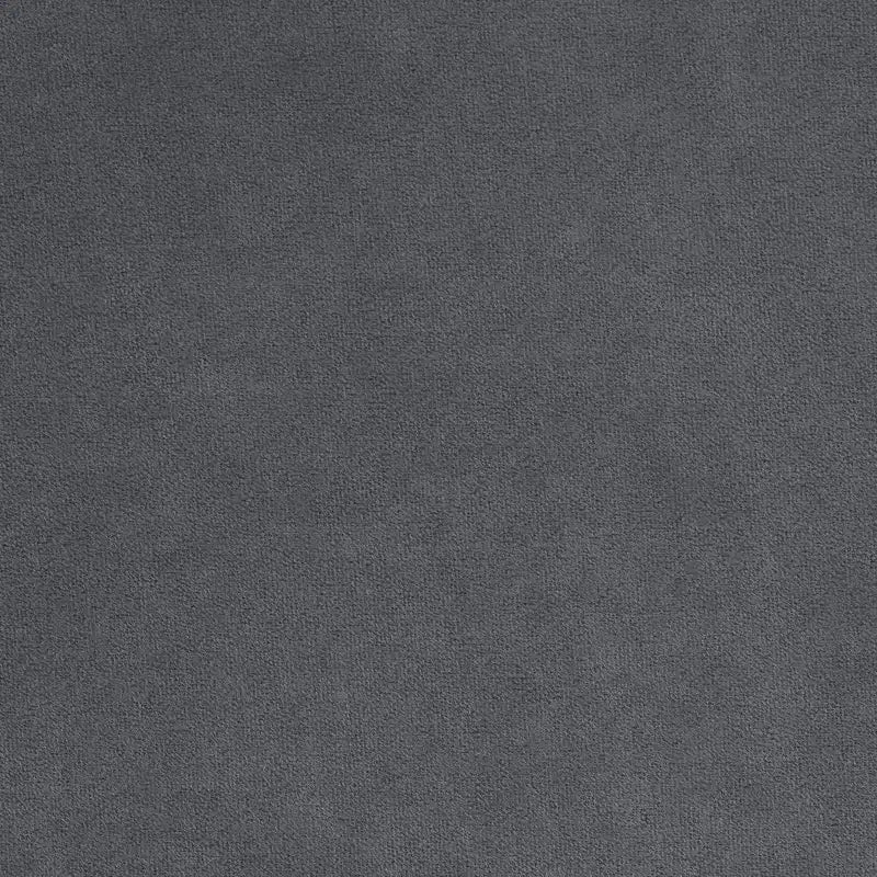 Comodino Baxton Studio Etienne in velluto grigio ardesia/nero con 2 cassetti