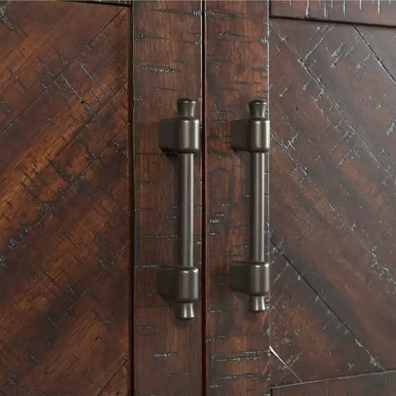 Comò Dex Noce Marrone - Picket House Furnishings: Cassettiera da Camera con 8 Cassetti e Armadietto, Finitura Rustica