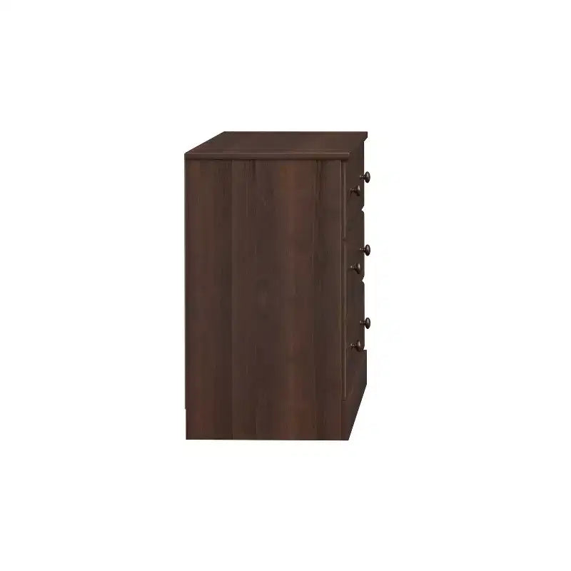Cassettiera doppia a 6 cassetti Prepac Astrid da 26,85" per camera da letto, cassettiera larga, mobili da camera da letto Espresso