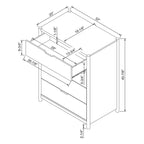 Cassettiera Scandi a 4 cassetti naturale - Room Essentials™