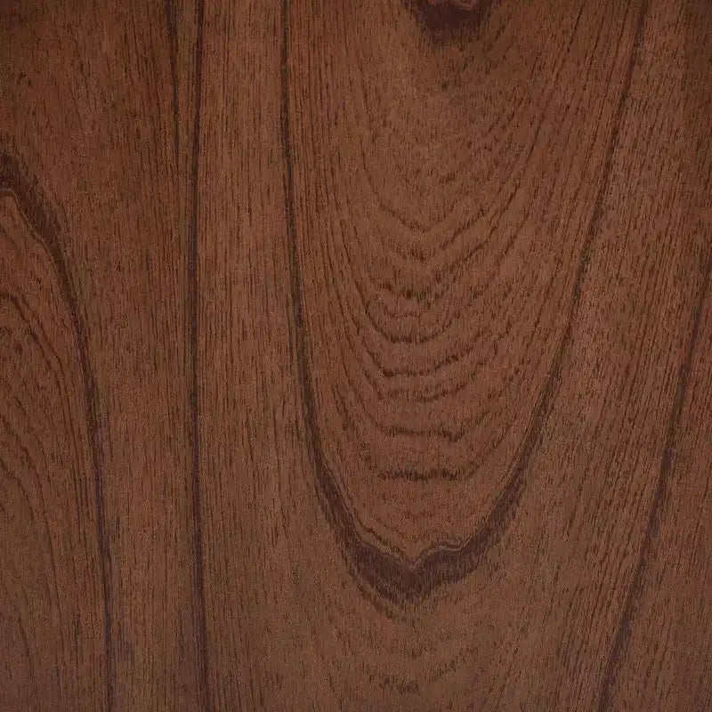 Baxton Studio Comodino Alyssa in Legno con 2 Cassetti e Rattan Intrecciato Marrone Noce
