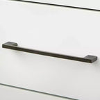 Lifestorey Cassettiera a 6 cassetti Sussex Bianca: Gambe in legno massello di gomma, MDF, stile moderno rustico