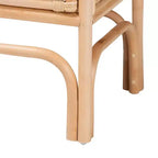 Bali & Pari Carabella Comodino a 1 cassetto in rattan naturale: Artigianale, Design Bohemien, Conservazione Sicura