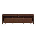Techni Mobili TV Stand for TVs up to 70" Brown - Hickory: Modern Console with Storage, Matte Finish