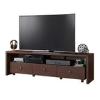 Mobile TV Techni Mobili per TV fino a 70" Marrone - Hickory: Consolle Moderna con Ripiani, Finitura Opaca