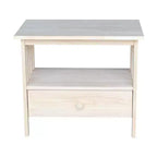 Meuble TV Thomas Mission pour téléviseurs jusqu'à 40" non fini - International Concepts : Console média en bois massif