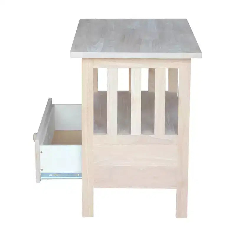 Meuble TV Thomas Mission pour téléviseurs jusqu'à 40" non fini - International Concepts : Console média en bois massif